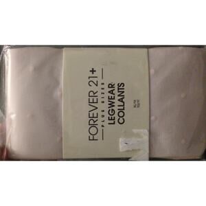 Forever 21 Plus Sizes Legwear Collants Pale Pink with Dots, XL Fairy, Princess